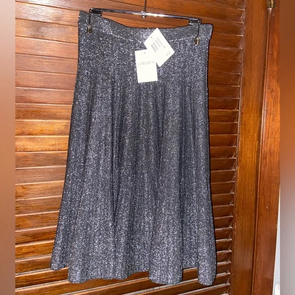 Blk/Silver Sexy & Elegant💕Photos don’t do justice to this glamorous skirt🎁 - Picture 10 of 14